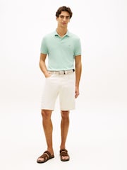 Tommy Hilfiger Green Regular Fit Flag Embroidery Polo Shirt - Image 2 of 5