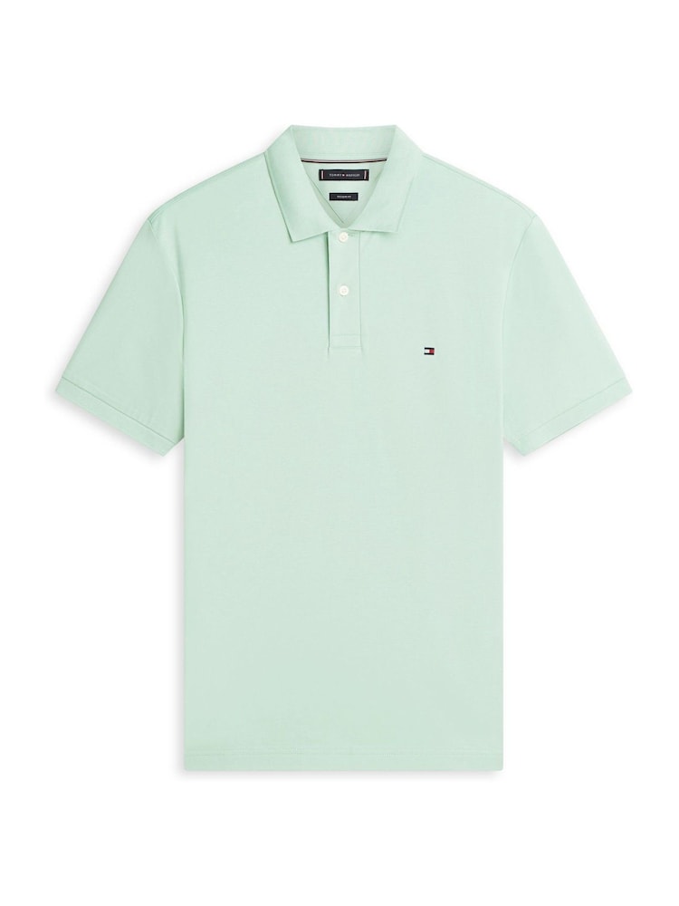 Tommy Hilfiger Green Regular Fit Flag Embroidery Polo Shirt - Image 5 of 5
