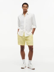Tommy Hilfiger Yellow Dover Linen Blend 8" Inseam Chino Shorts - Image 2 of 4