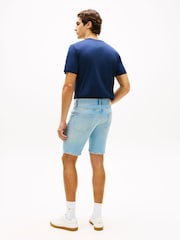 Tommy Hilfiger Blue Denton Faded Straight Leg Denim Shorts - Image 3 of 5
