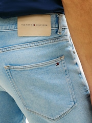 Tommy Hilfiger Blue Denton Faded Straight Leg Denim Shorts - Image 4 of 5