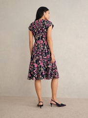 Hobbs Blue Petite Tia Dress - Image 2 of 3