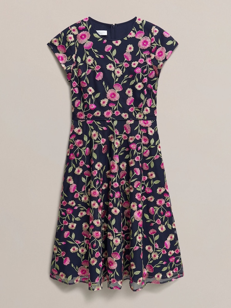 Hobbs Blue Petite Tia Dress - Image 3 of 3