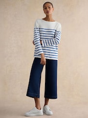 Hobbs Blue Sian Striped T-shirt - Image 1 of 3