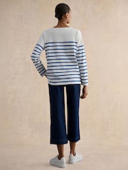 Hobbs Blue Sian Striped T-shirt - Image 2 of 3