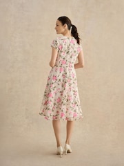Hobbs Pink Tia Embroidered Dress - Image 2 of 4