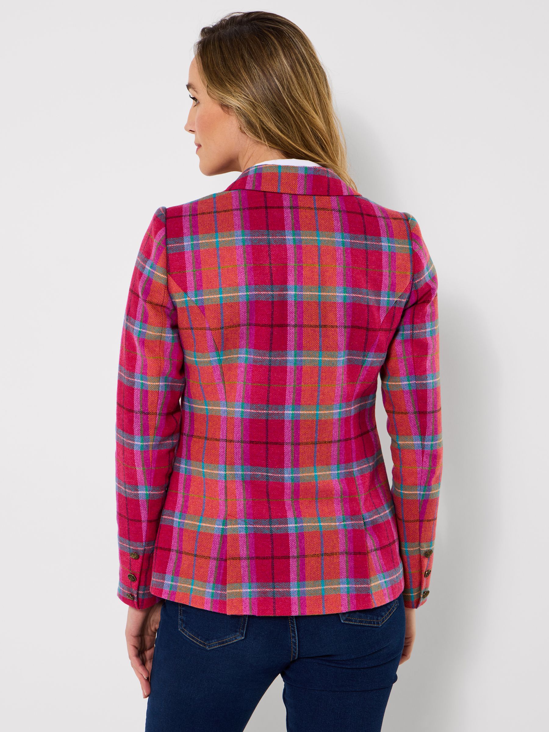 B17729 美品 BBC×BiSH BOA VARISITY JACKET L Comprar Jaqueta xadrez charmosa de Joe Brown com corsage removível