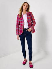 Joe Browns Pink Charming Check Jacket With Detachable Corsage - Image 4 of 7