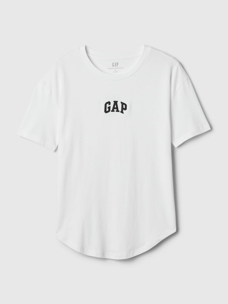 Gap White Arch Logo Short Sleeve T-Shirt - Image 1 of 2 Gap White Arch Logo Short Sleeve T-Shirt - Image 1 of 2