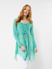 Joe Browns Blue Dare To Be Different Jersey Tunic Top - Image 4 of 6