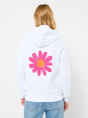 Joe Browns White Summer Bloom Graphic Hoodie - Image 1 of 6
