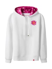Joe Browns White Summer Bloom Graphic Hoodie - Image 5 of 6