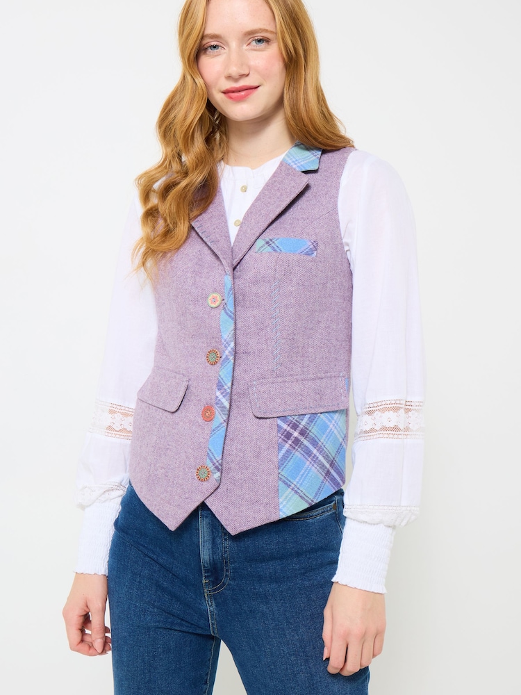 Joe Browns Mix It Up Tweed Waistcoat - Imaginea 1 din 7
