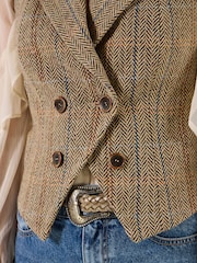 Joe Browns Brown Spring Days Tweed Waistcoat - Image 6 of 8