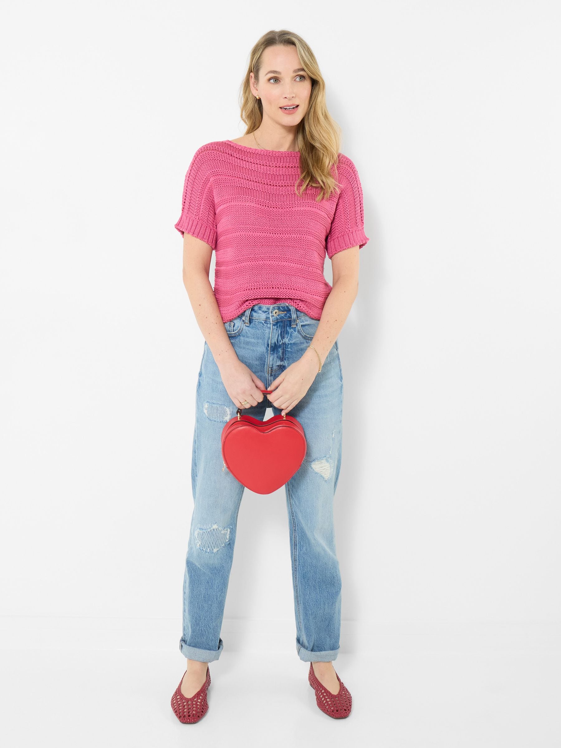 Joe Browns Women's Pink Summer Days Short Sleeve Knitted Jumper - Image 3