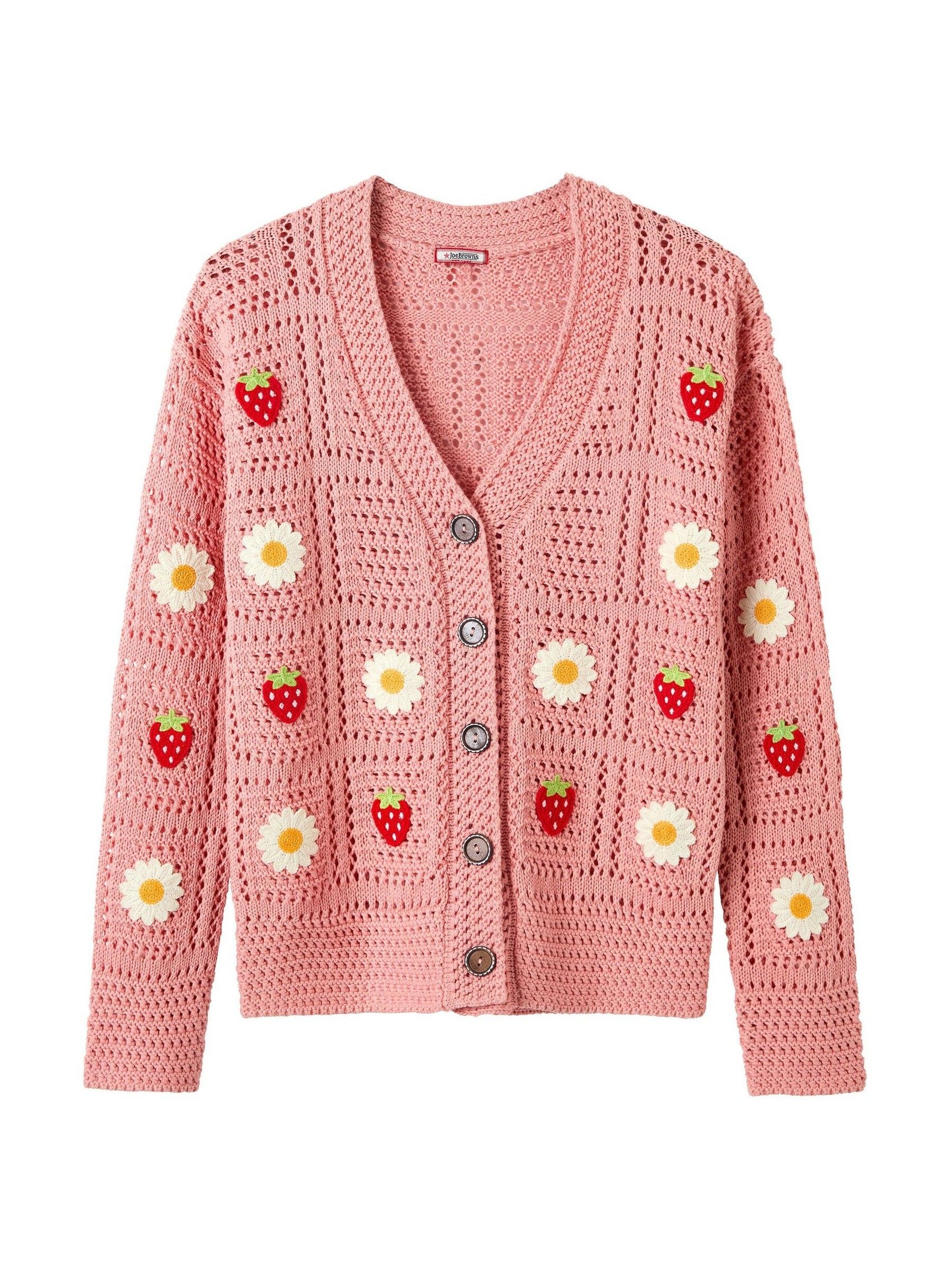 Buy Joe Browns Pink Emilia Embroidered Cardigan from the Next UK
