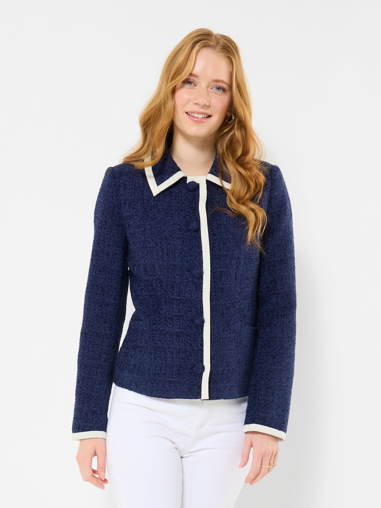 Joe Browns Blue Lauren Tweed Jacket - Image 1 of 6