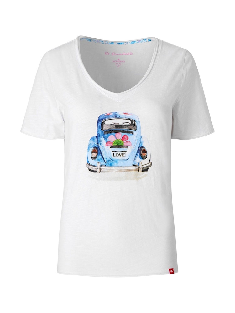 Joe Browns White Sunshine Cruising Graphic T-Shirts - Image 5 of 5