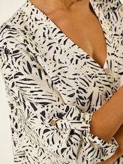 Roman White Abstract Hotfix Blouse - Image 5 of 5
