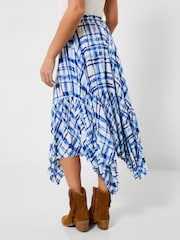 Joe Browns Blue Summer Check Hanky Hem Skirt - Image 3 of 6