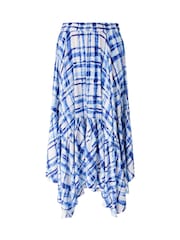 Joe Browns Blue Summer Check Hanky Hem Skirt - Image 6 of 6