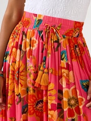 Joe Browns Pink Elena Border Hem Maxi Skirt - Image 3 of 6