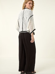 Roman Black Embroidered Cardigan - Image 4 of 5