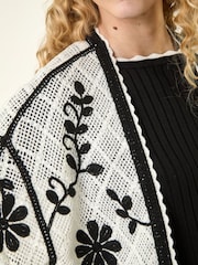 Roman Black Embroidered Cardigan - Image 5 of 5