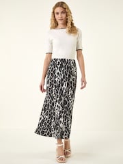 تنورة ماكسي بطبعة حيوان من Roman - Image 2 of 5