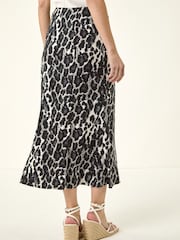 تنورة ماكسي بطبعة حيوان من Roman - Image 3 of 5