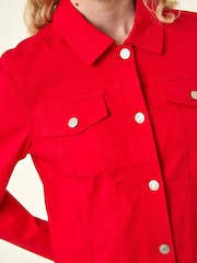 Roman Bright Red Stretch Pocket Detail Jacket - Image 6 of 6