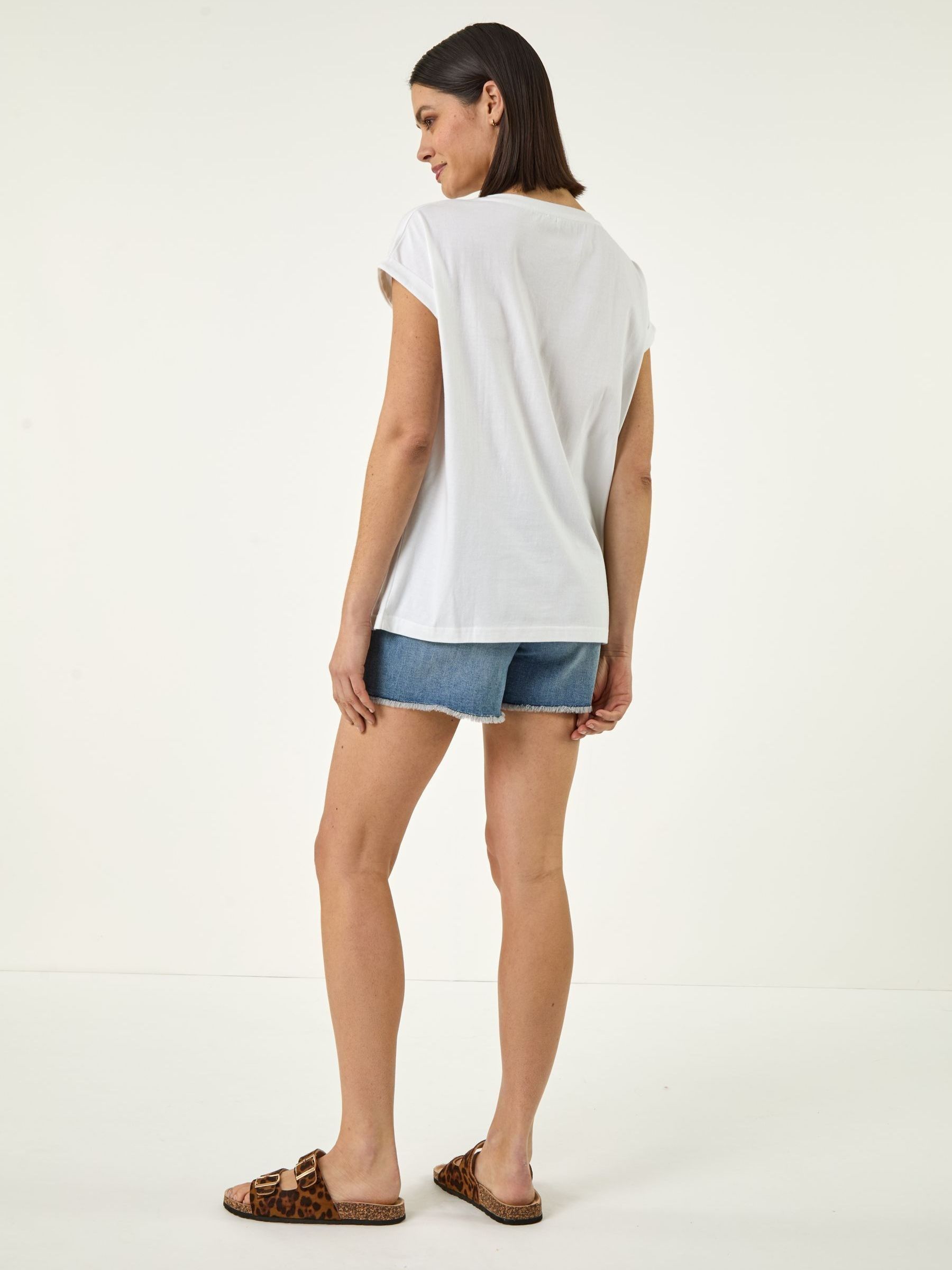 トップス MidsummerGirl Beaded Tee - 3-5Y Buy Roman White Placement Print Beaded T-Shirt from Next USA