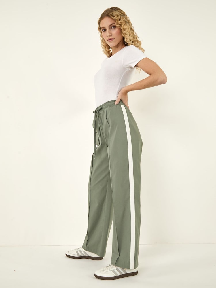 Roman Green Tie Waist Bengaline Trousers - Image 1 of 5