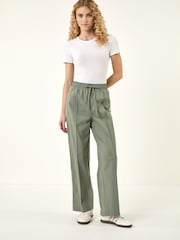 Roman Green Tie Waist Bengaline Trousers - Image 2 of 5