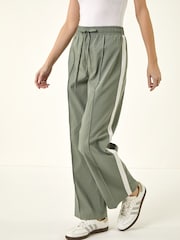Roman Green Tie Waist Bengaline Trousers - Image 4 of 5