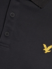 Lyle & Scott Black Golf 1874 Tipped Tech Polo Shirt - Image 5 of 6
