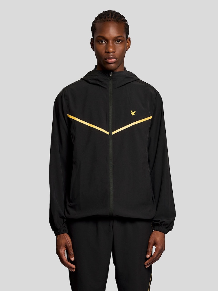 Lyle & Scott Black Striped Track Jacket - Image 1 of 6