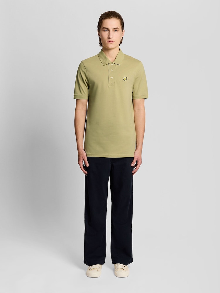 Lyle & Scott Green Plain Polo Shirt - Image 2 of 6
