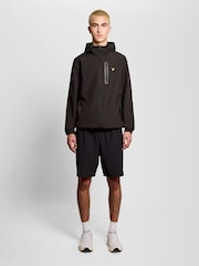 Lyle & Scott Black Branded Hooded Jacket - Image 1 of 4