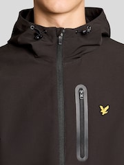 Lyle & Scott Black Branded Hooded Jacket - Image 3 of 4