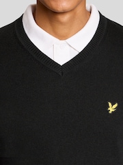 Lyle & Scott Black Golf 1874 V-Neck Pullover - Image 4 of 6
