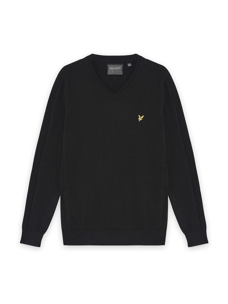 Lyle & Scott Black Golf 1874 V-Neck Pullover - Image 6 of 6