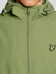 Lyle & Scott Green Zip Through Hooded Jacket - Image 3 of 5