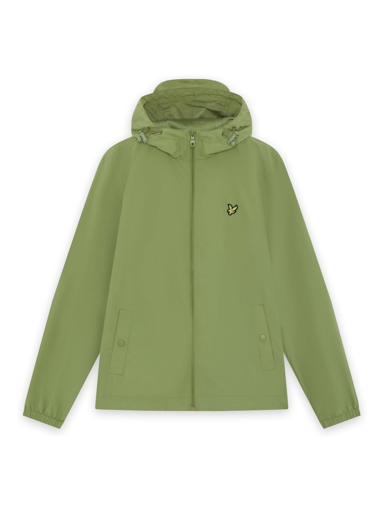 Lyle & Scott Green Zip Through Hooded Jacket - Image 5 of 5