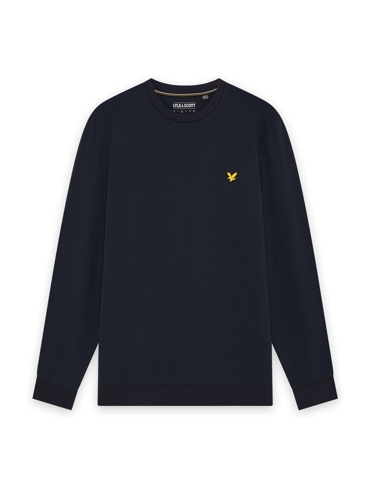 Lyle & Scott Blue Crew Neck Fly Fleece - Image 6 of 6