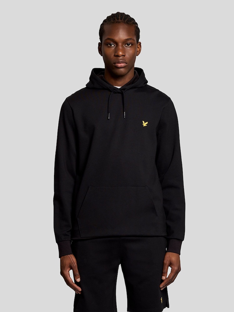 Lyle & Scott Black Fly Fleece Hoodie - Image 1 of 5 Lyle & Scott Black Fly Fleece Hoodie - Image 1 of 5