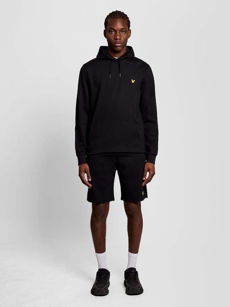 Lyle & Scott Black Fly Fleece Hoodie - Image 2 of 5 Lyle & Scott Black Fly Fleece Hoodie - Image 2 of 5
