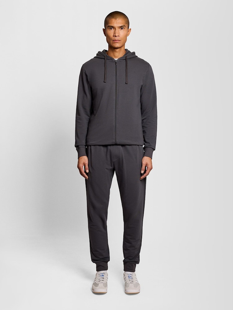 Lyle & Scott Grey Lightweight Cuffed Lounge Joggers - Image 2 of 5