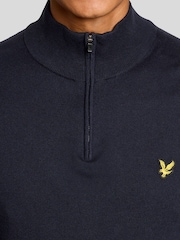 Lyle & Scott Blue Golf Quarter Zip Jumper - Image 3 of 6
