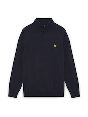 Lyle & Scott Blue Golf Quarter Zip Jumper - Image 6 of 6